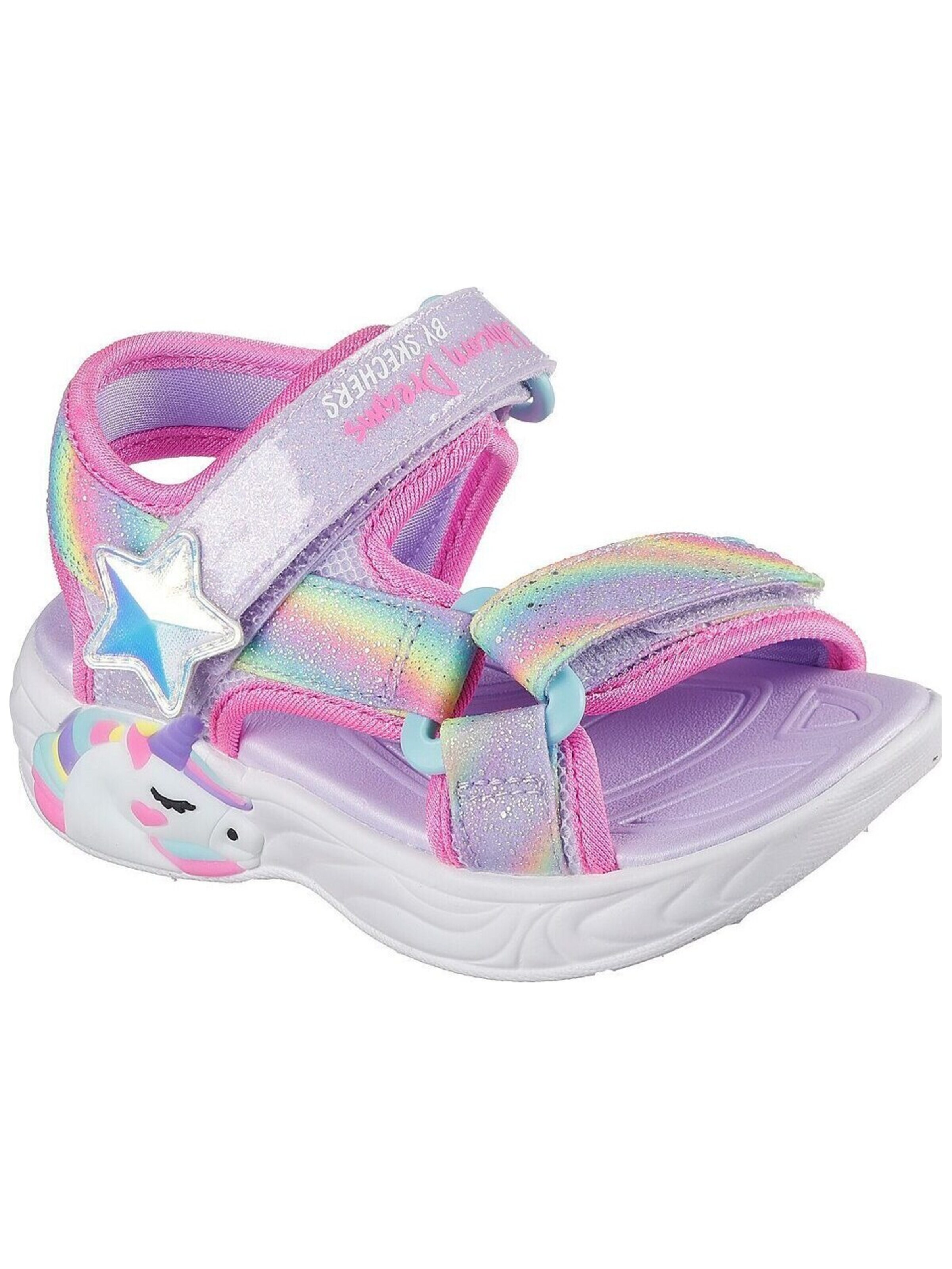 SKECHERS - Zapatos abiertos 'Skechers Unicorn Dreams Sanda' en rosa: frente