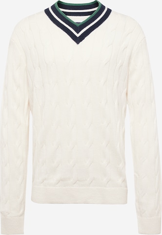 Tommy Jeans Sweater in White: front