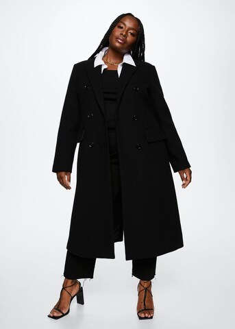 MANGO Between-Seasons Coat in Black