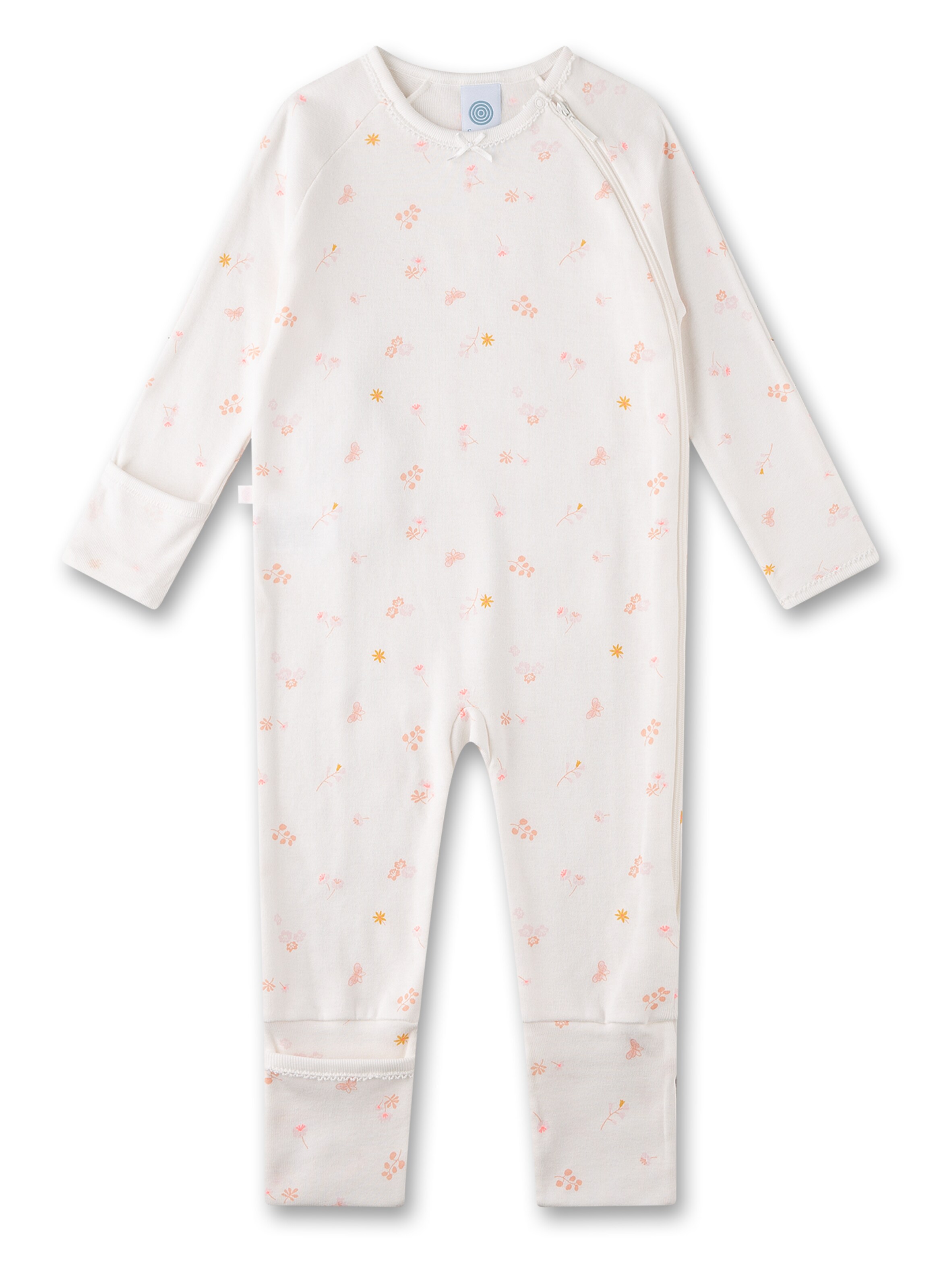 Tutina / body per bambino di Sanetta in beige: frontale