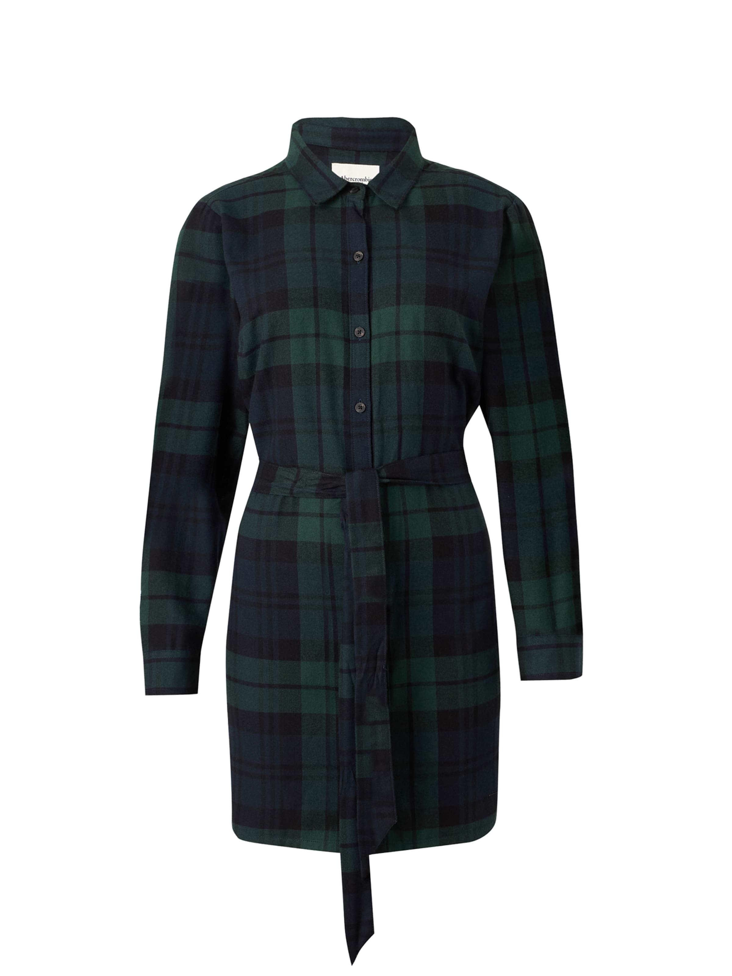 Abercrombie & Fitch Skjortklänning i grön: framsida