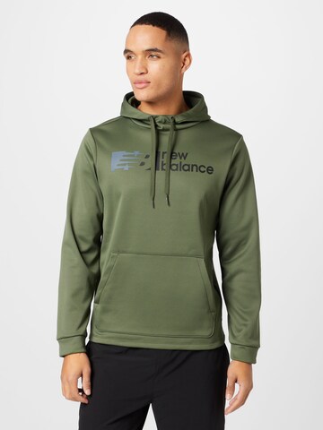 new balance Athletic Sweatshirt 'Tenacity' in Green: front