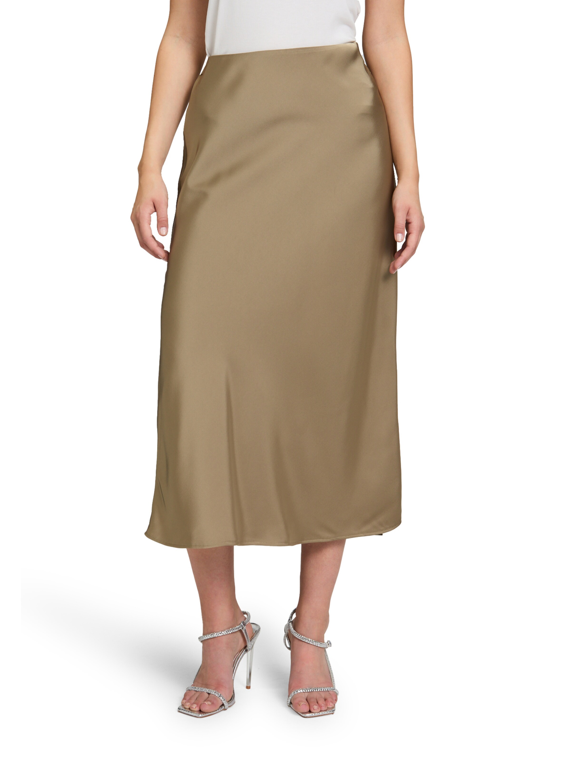 Jupe Vera Mont en marron : devant