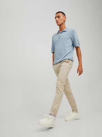 JACK & JONES Normalny krój Chinosy 'Marco' w kolorze beżowy