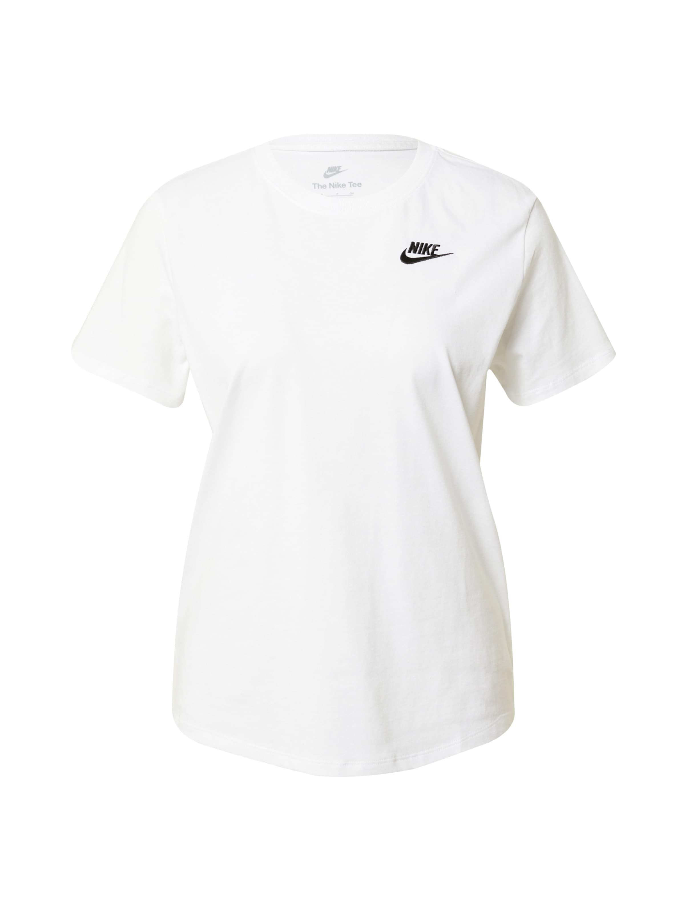 balta Nike Sportswear Marškinėliai 'Club Essential': priekis