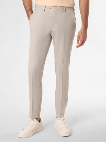 Regular Pantalon ' Hoxdon ' Finshley & Harding London en beige : devant