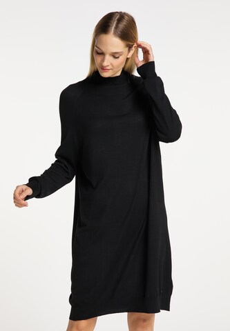 DreiMaster Klassik Gebreide jurk in Zwart: voorkant
