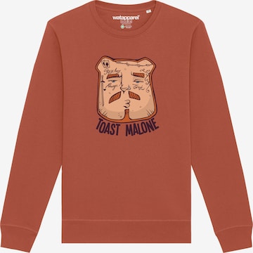 Sweat-shirt ' Toast Malone ' Watapparel en marron : devant