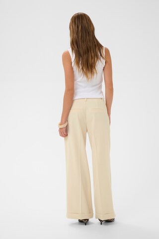 CULTURE Regular Trousers 'Nalina Clara' in Beige