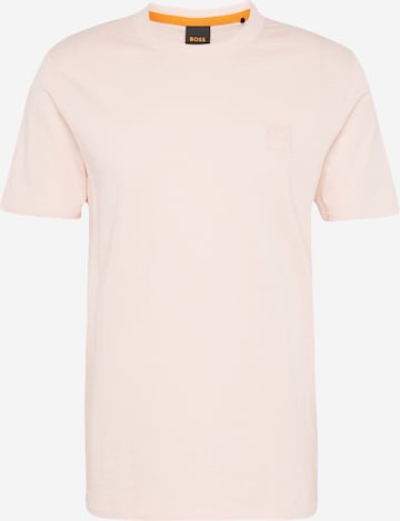 T-Shirt 'Tegood' BOSS Orange en rose : devant