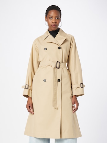 Weekend Max Mara Between-Seasons Coat 'CANASTA' in Beige: front