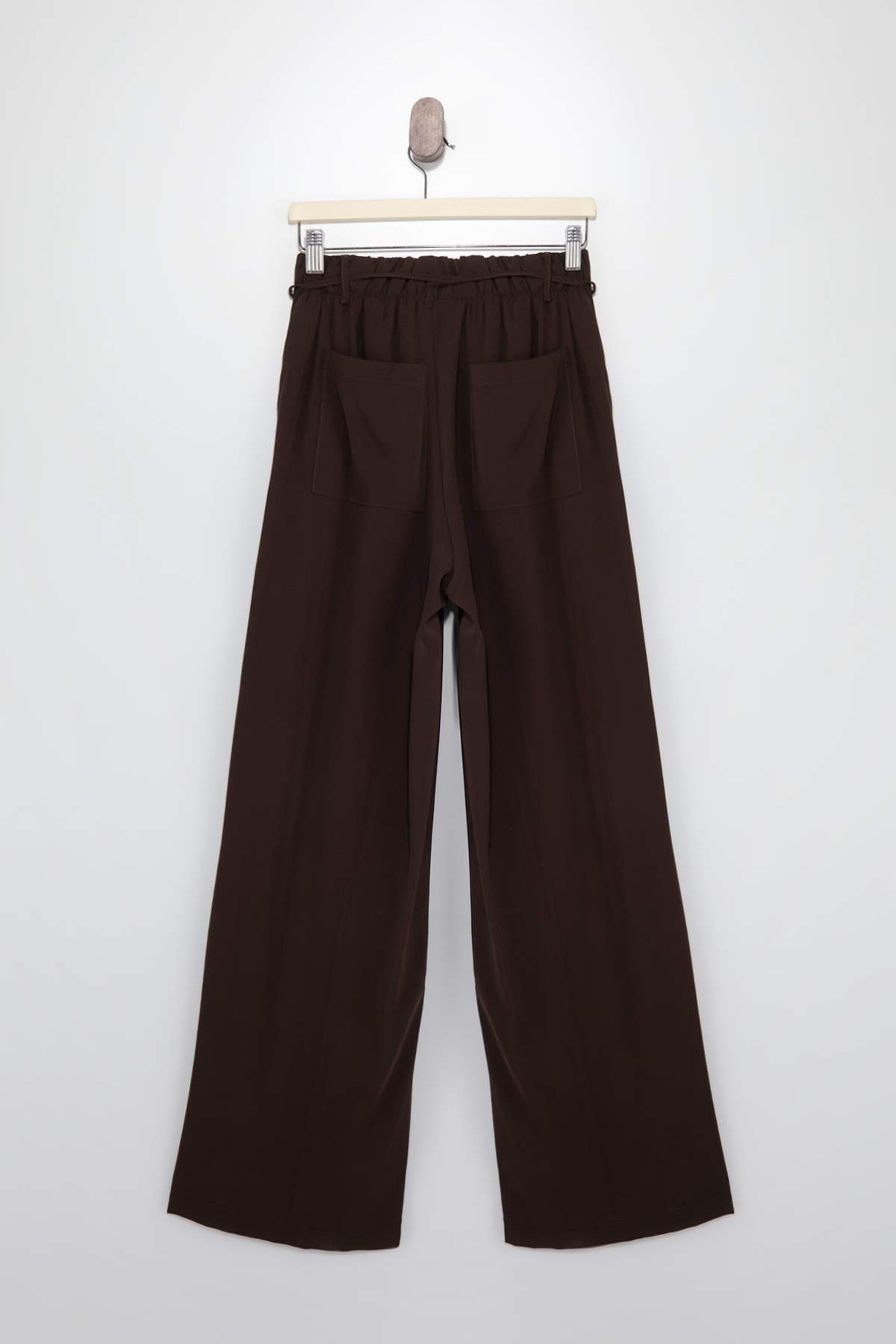 Wide Leg Pantalon Trendyol en marron