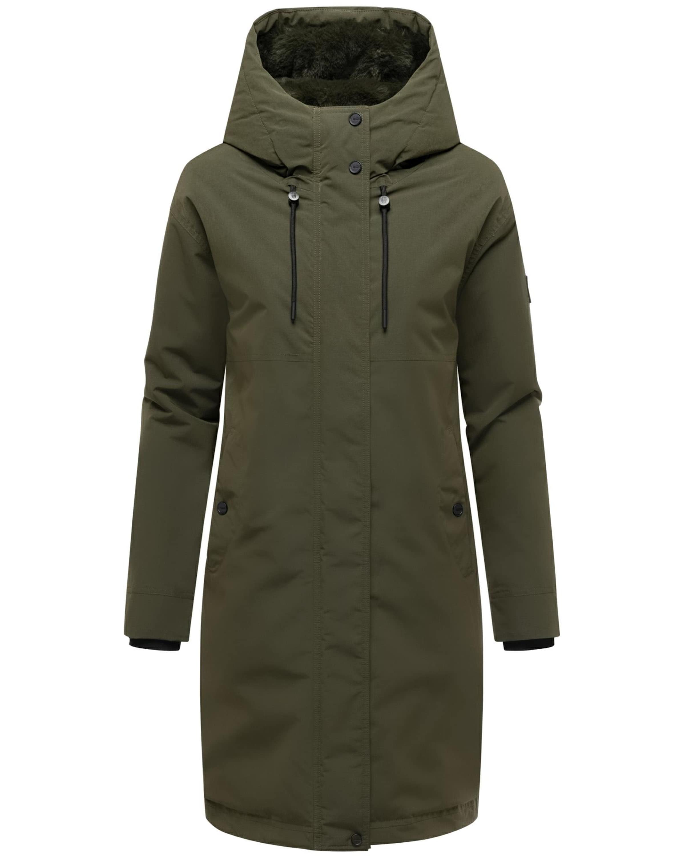 NAVAHOO Mantel 'Hageltanz 14' in Grün: Vorderseite