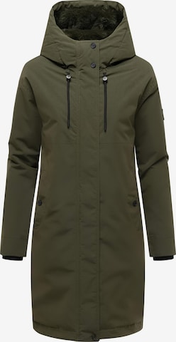 Manteau d’hiver 'Hageltanz 14' NAVAHOO en vert : devant