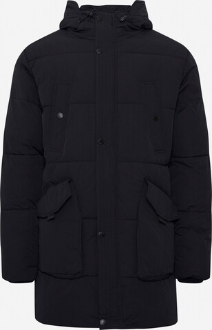 INDICODE JEANS Winter Parka 'Idzeppal' in Black: front