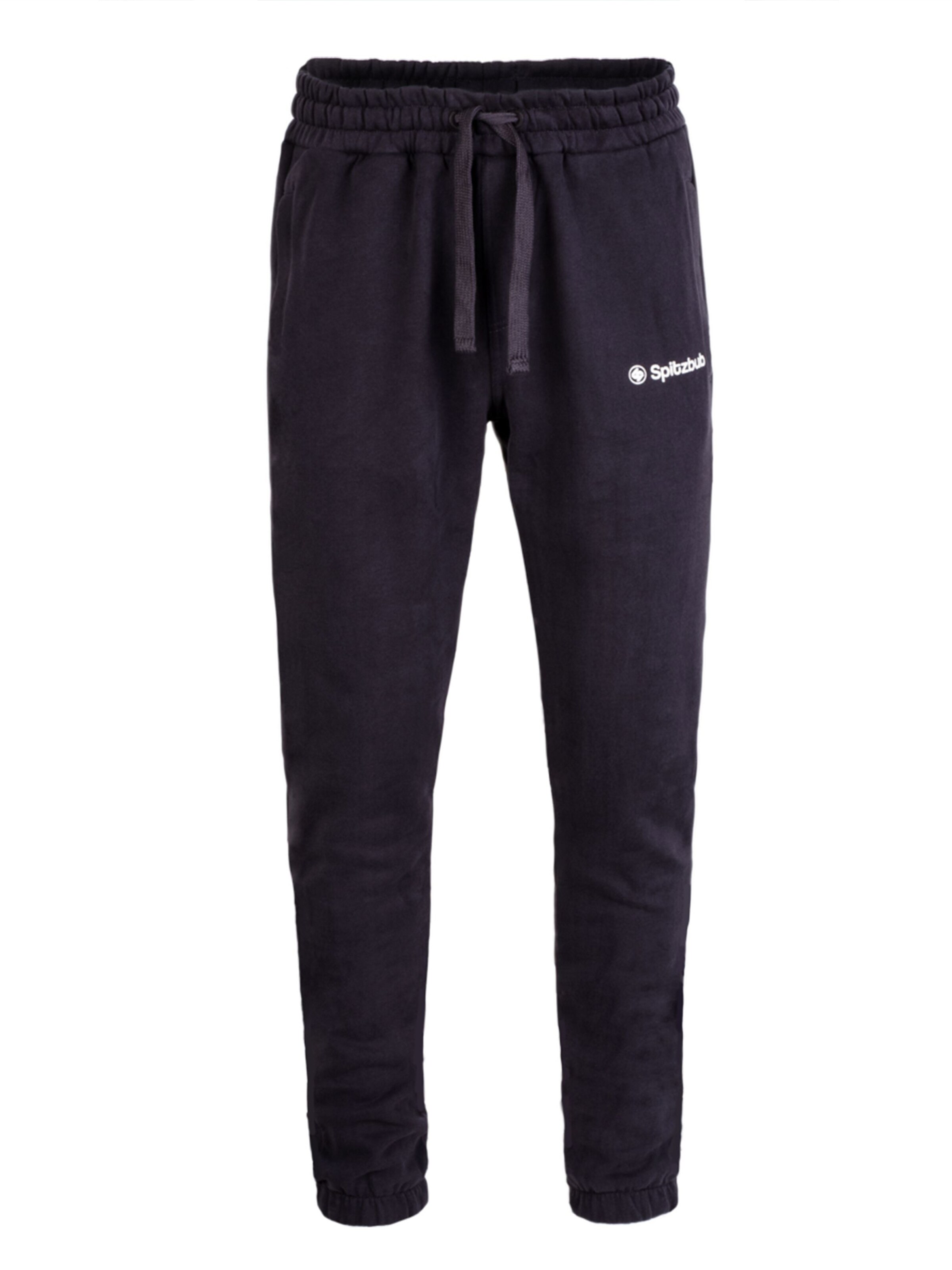 SPITZBUB Tapered Trousers 'Ludis' in Black: front