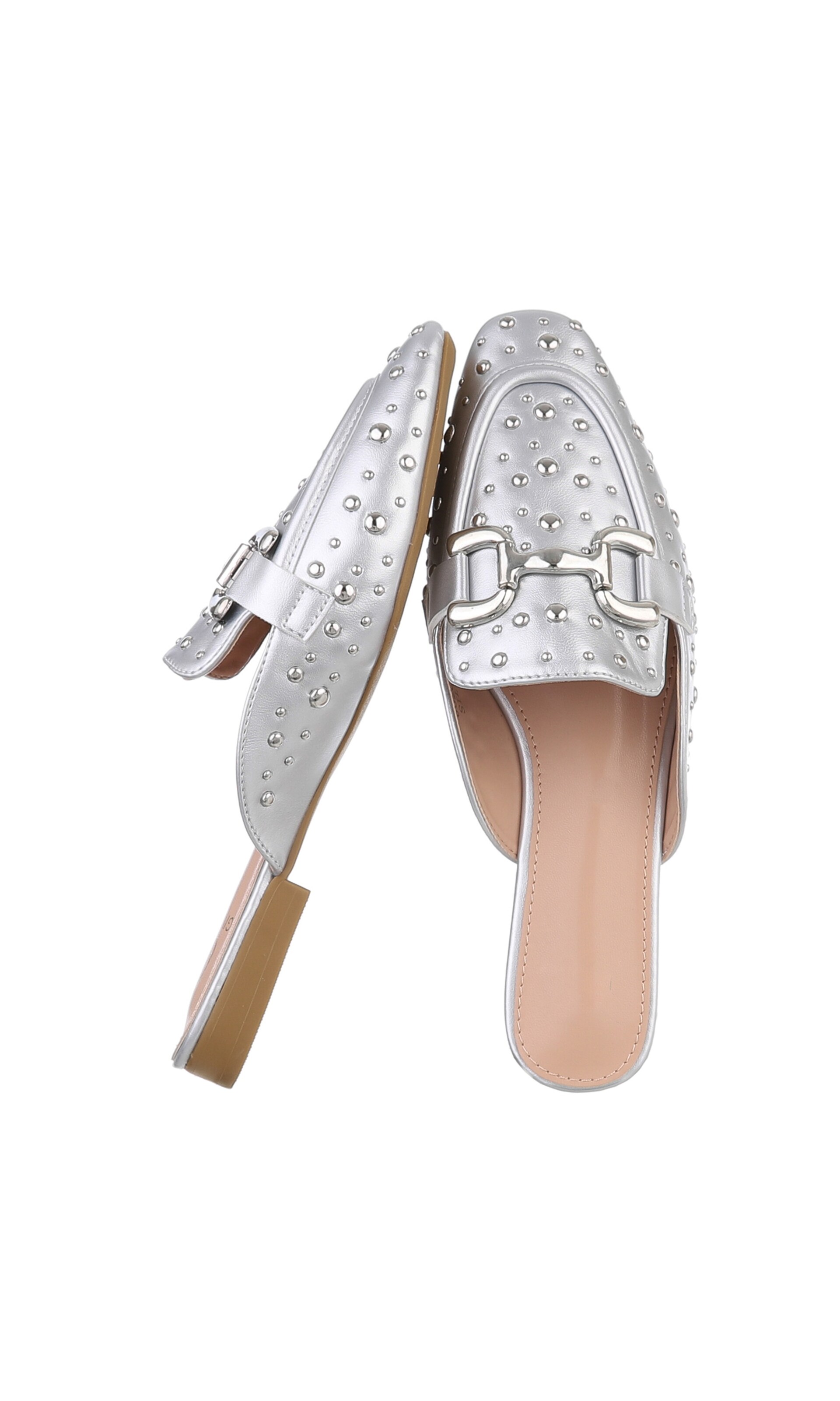 Ital-Design Pantolette in Silber