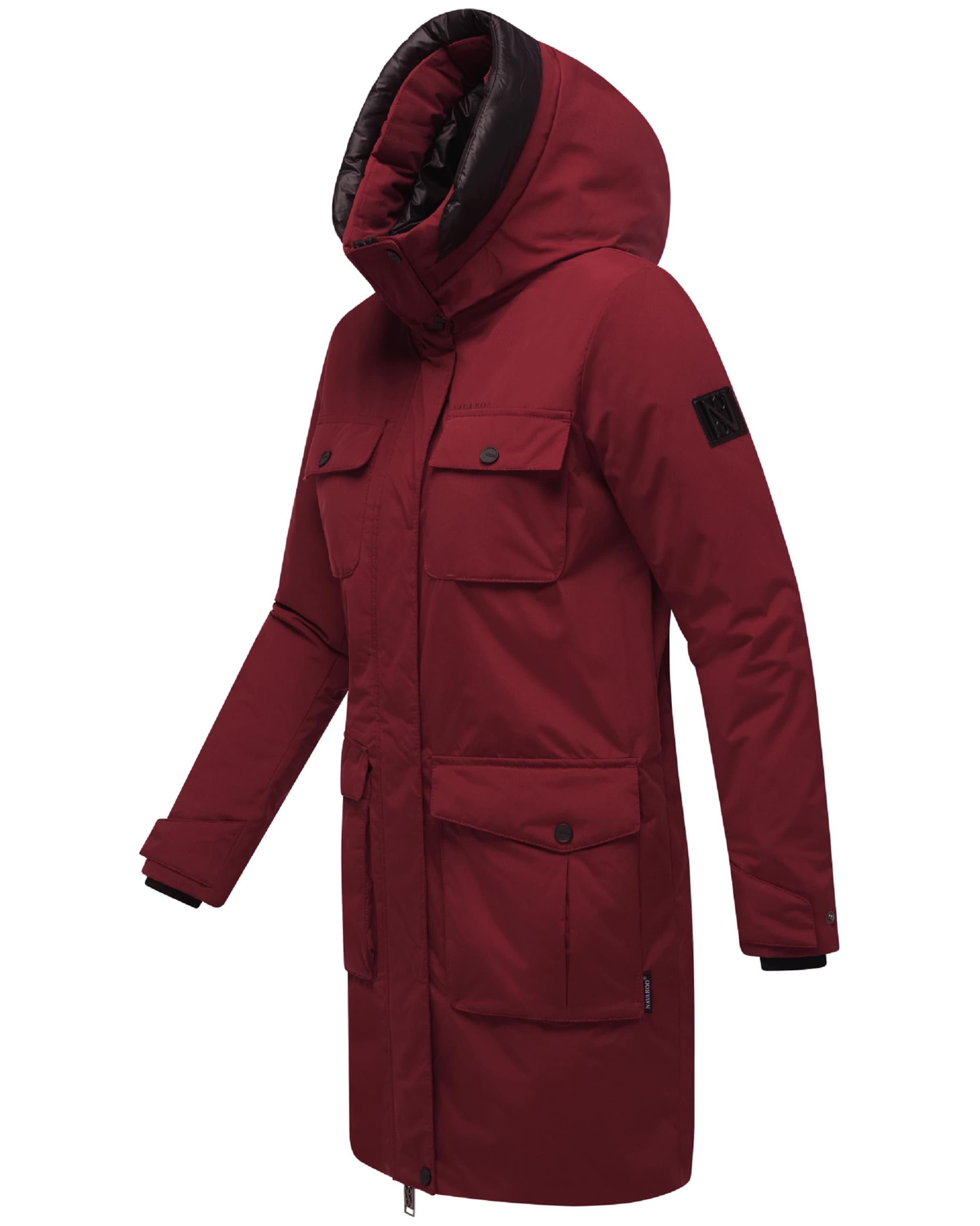 NAVAHOO Winter parka 'Eissturm 14' in Red