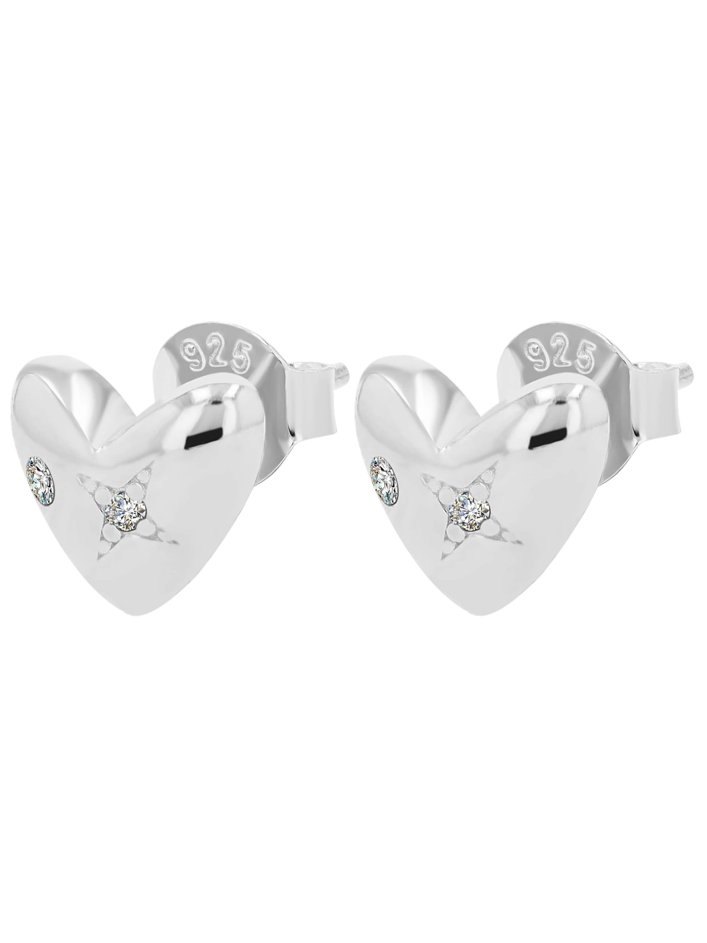 Akzent Ohrringe 'Odalys, 925 Sterlingsilber, langlebig'‌‌‌‌‌‌‌‌‌‌ in Silber