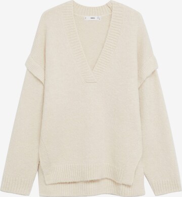 Pull-over 'Paloma' MANGO en beige : devant