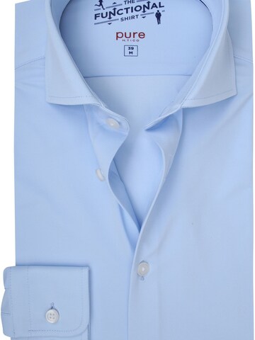 PURE Slim fit Button Up Shirt in Blue