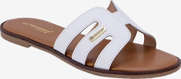 Les Tropéziennes Sandaal 'Ledersandalen von Les Hamigos' in Wit: voorkant