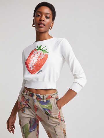 Desigual Sweater 'Ivanna' in White: front