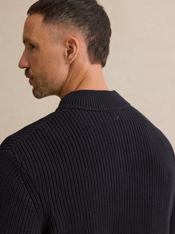 DAN FOX APPAREL Strickjacke 'Miran' in Schwarz