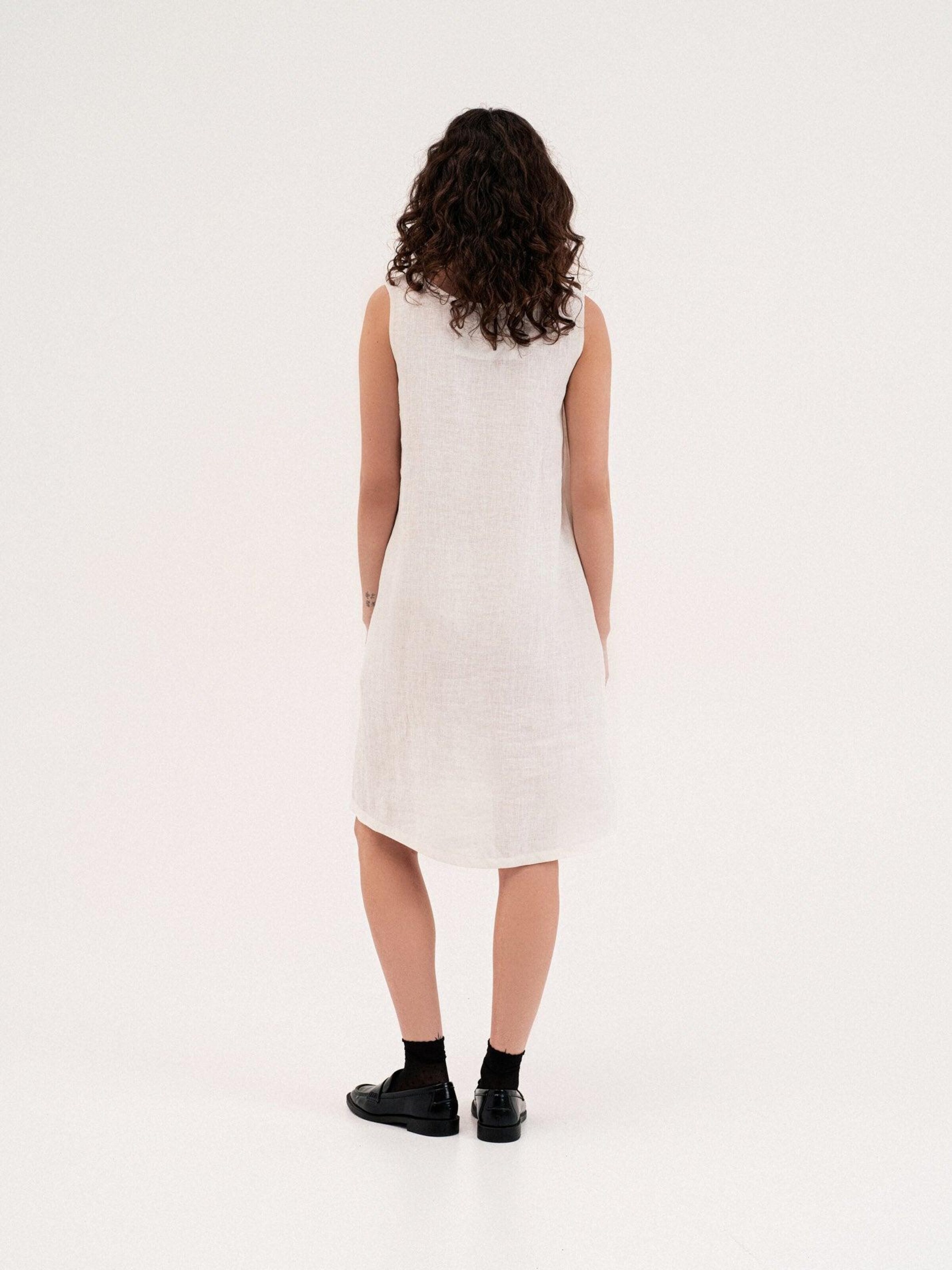 Robe 'Norah' AmourLinen en blanc
