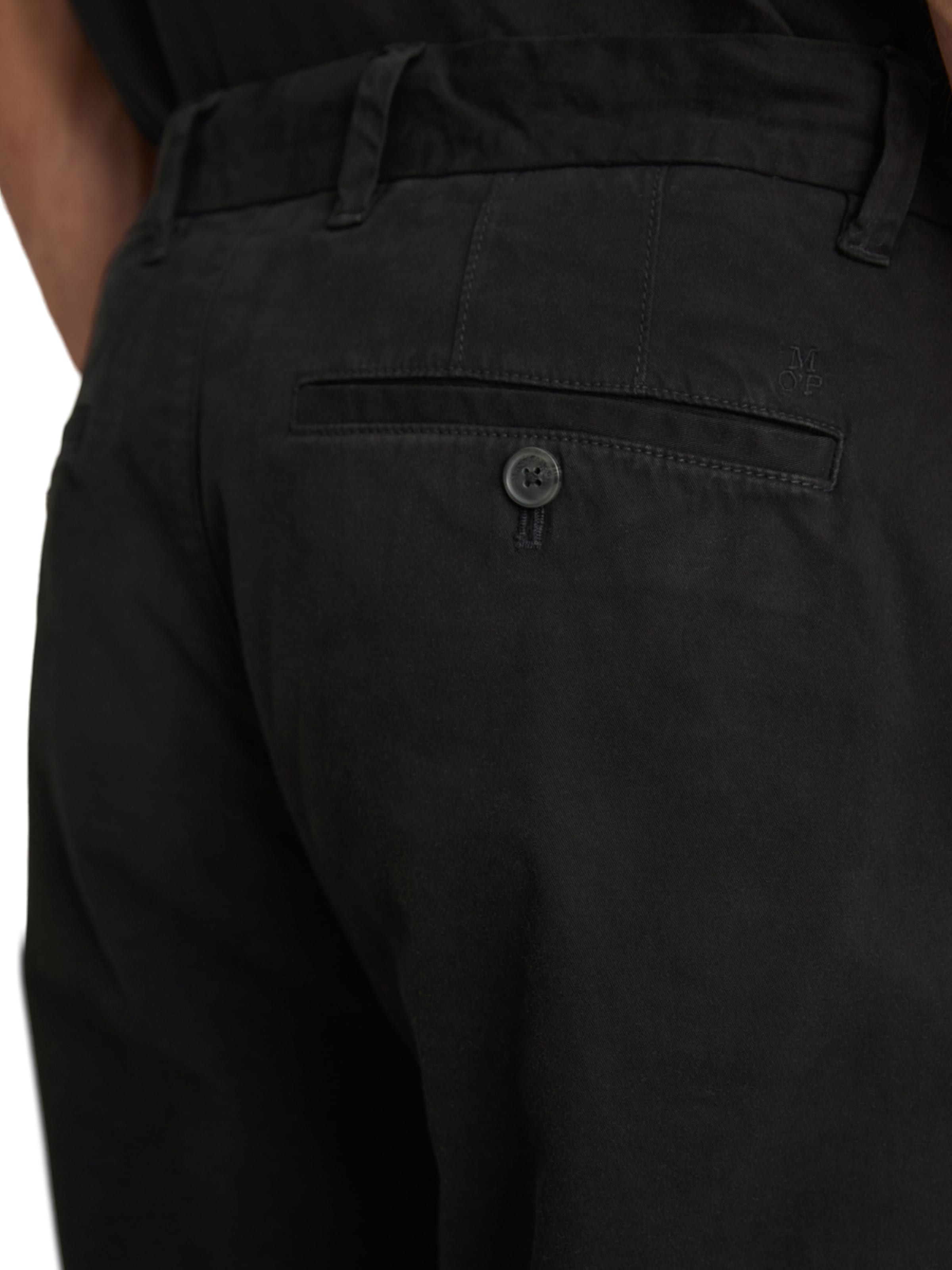 Marc O'Polo Tapered Chino trousers 'Osby' in Black
