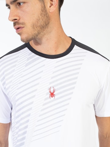 Maglia funzionale di Spyder in bianco