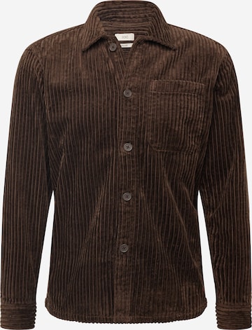 ESPRIT Regular fit Button Up Shirt in Brown: front