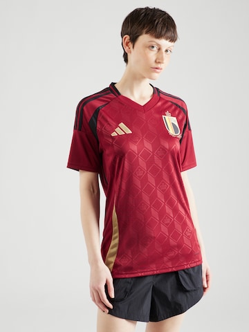 ADIDAS PERFORMANCE - Camiseta de fútbol 'Belgium 24 Home' en rojo: frente