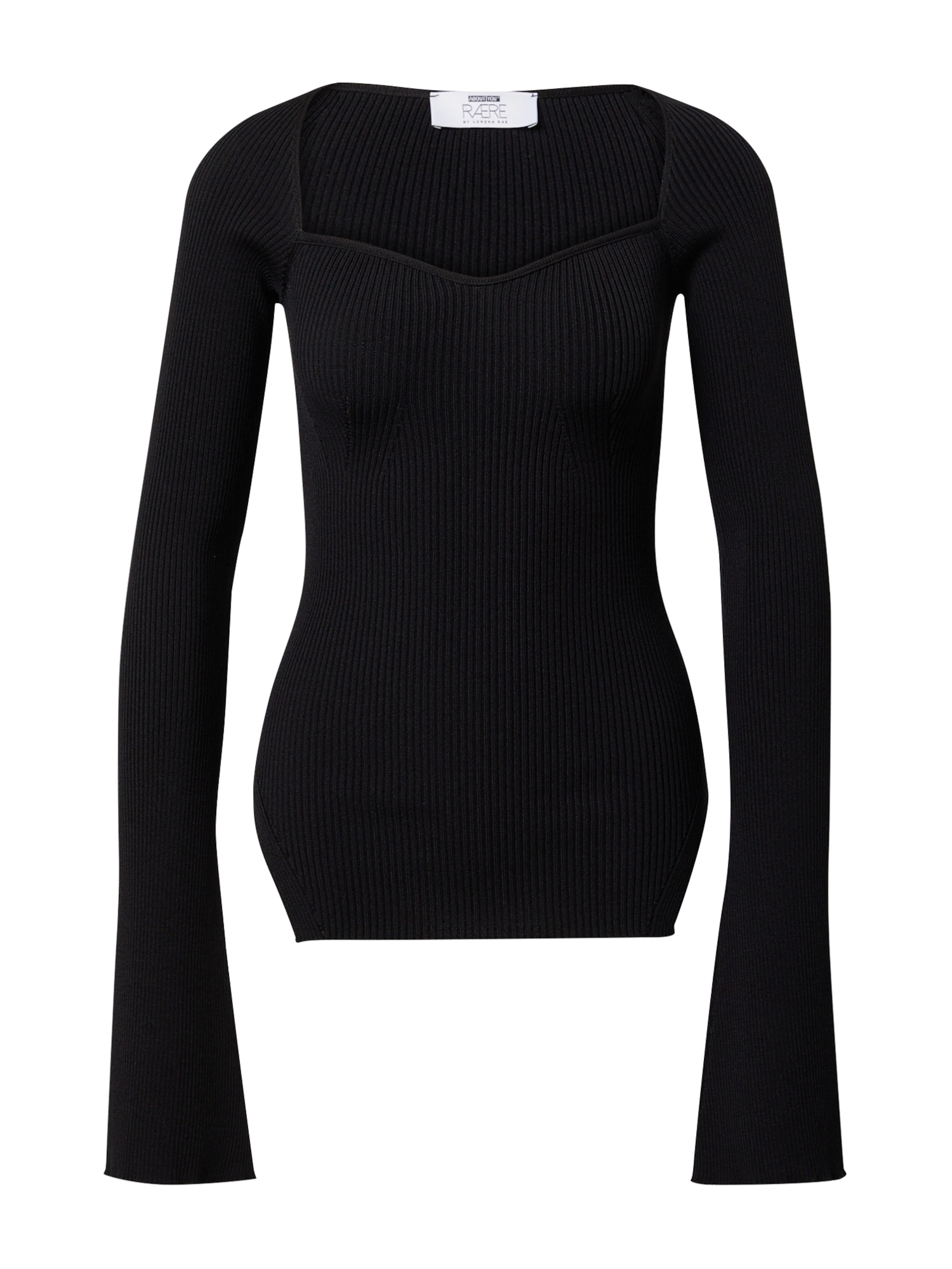 RÆRE by Lorena Rae Pullover 'Eleni' in Schwarz: Vorderseite