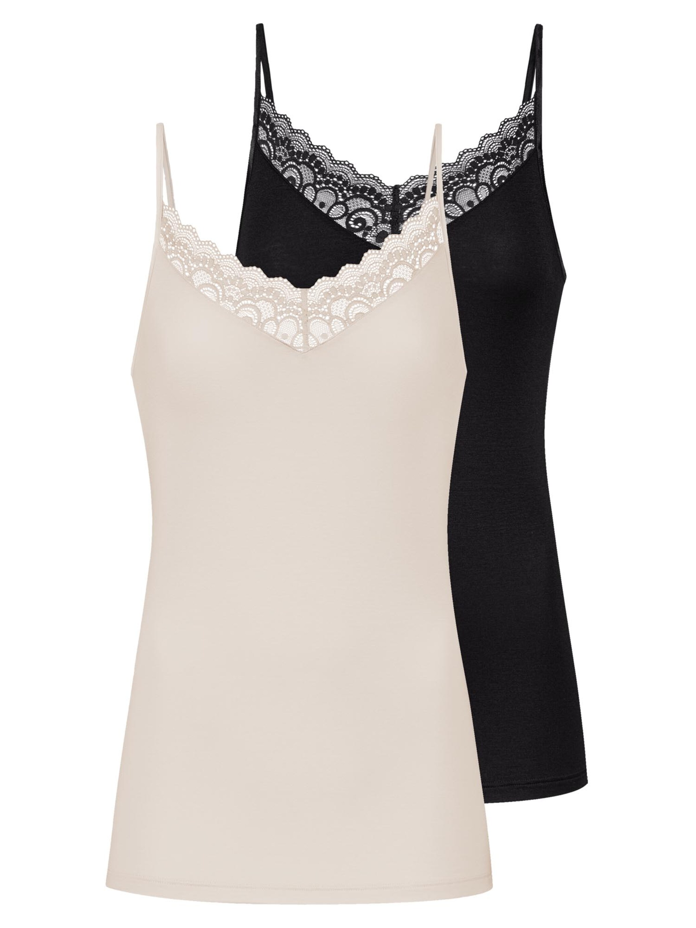Mey Undershirt 'Amour' in Black: front