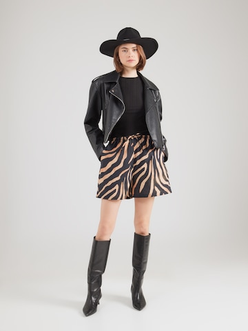 HUGO Loose fit Trousers 'Haslala-1' in Beige