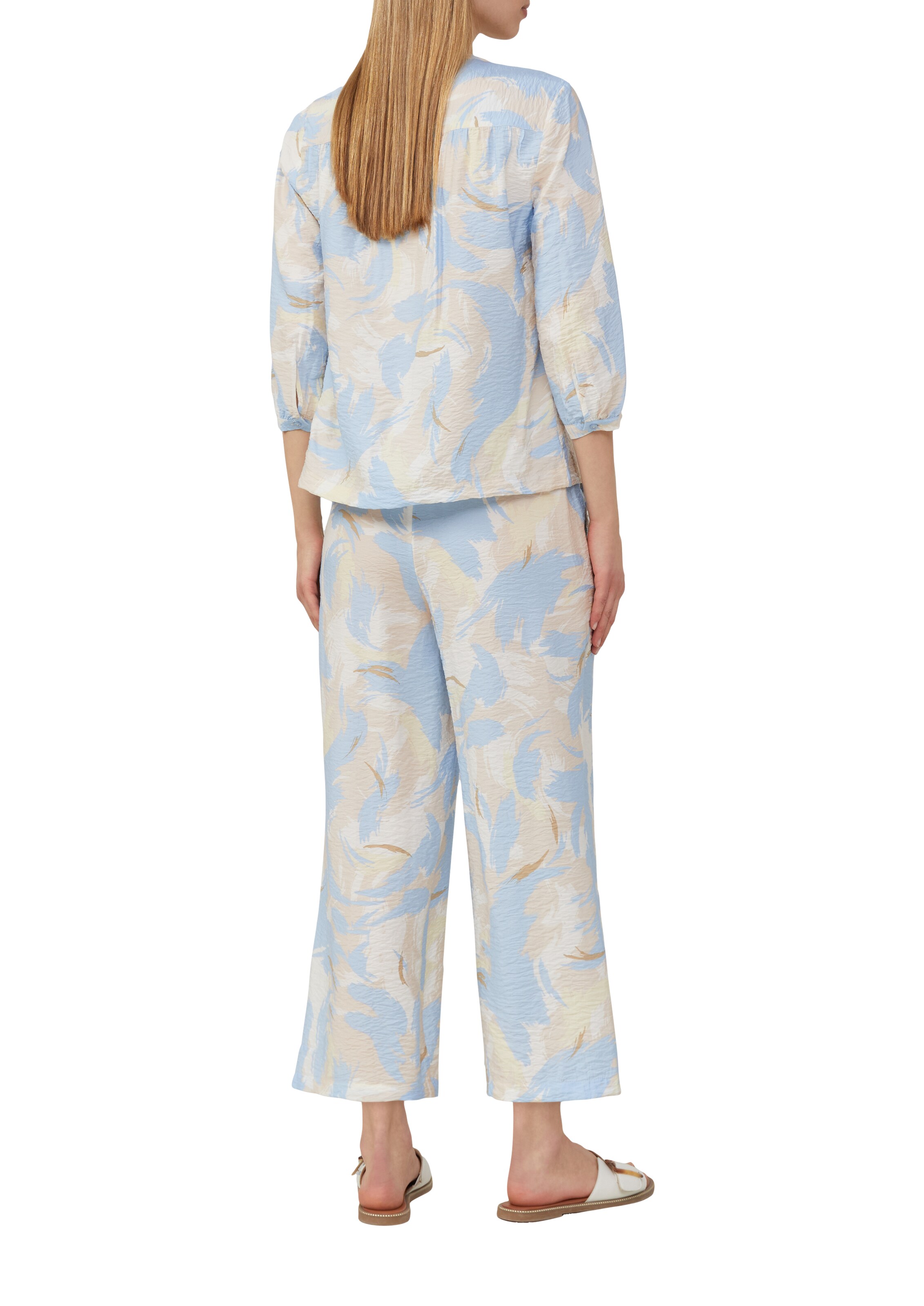 s.Oliver Wide leg Broek in Beige