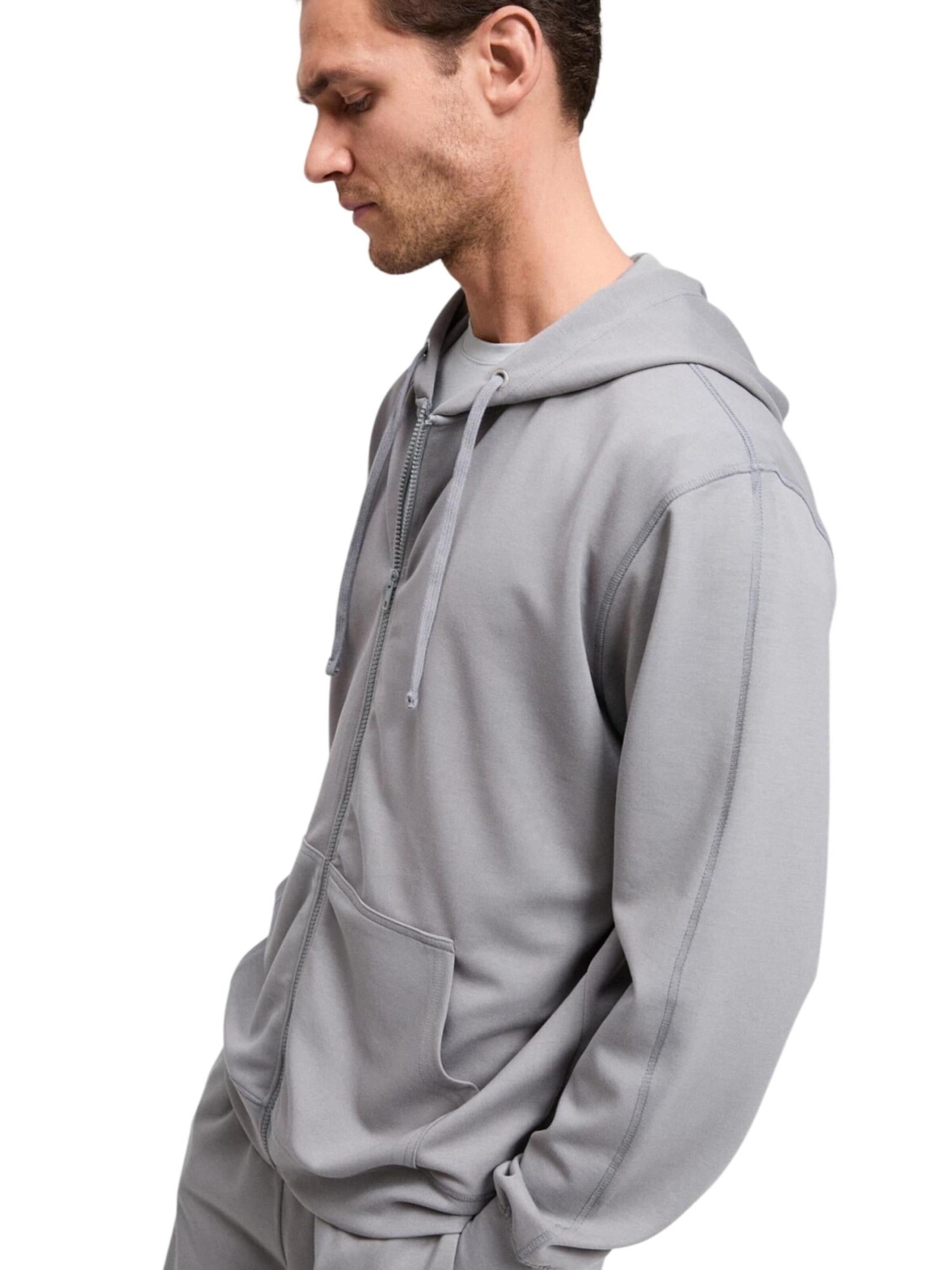 Grimelange Zip-Up Hoodie in Grey