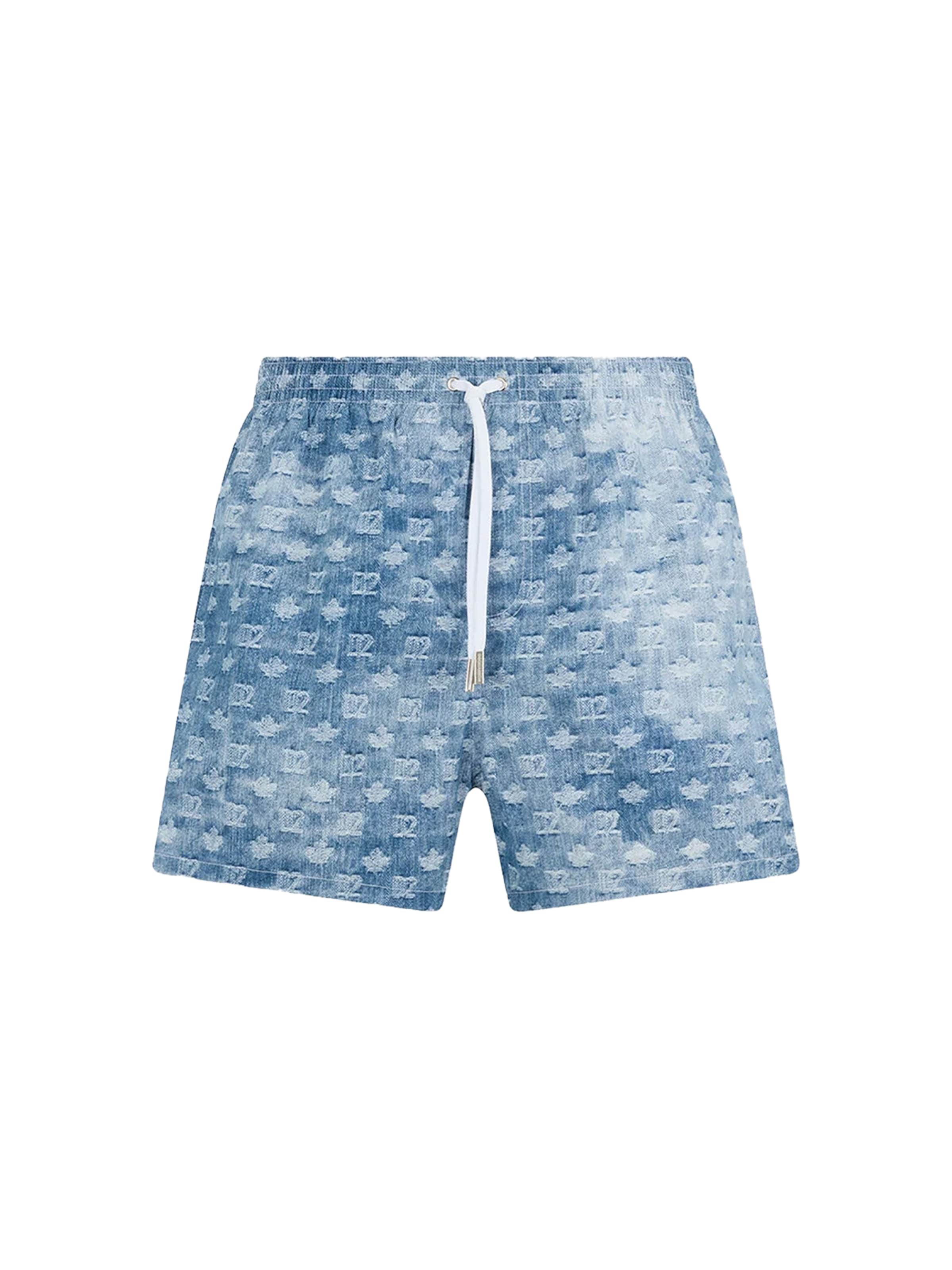 DSQUARED2 - Calções de banho em azul: frente