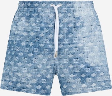 DSQUARED2 - Calções de banho em azul: frente