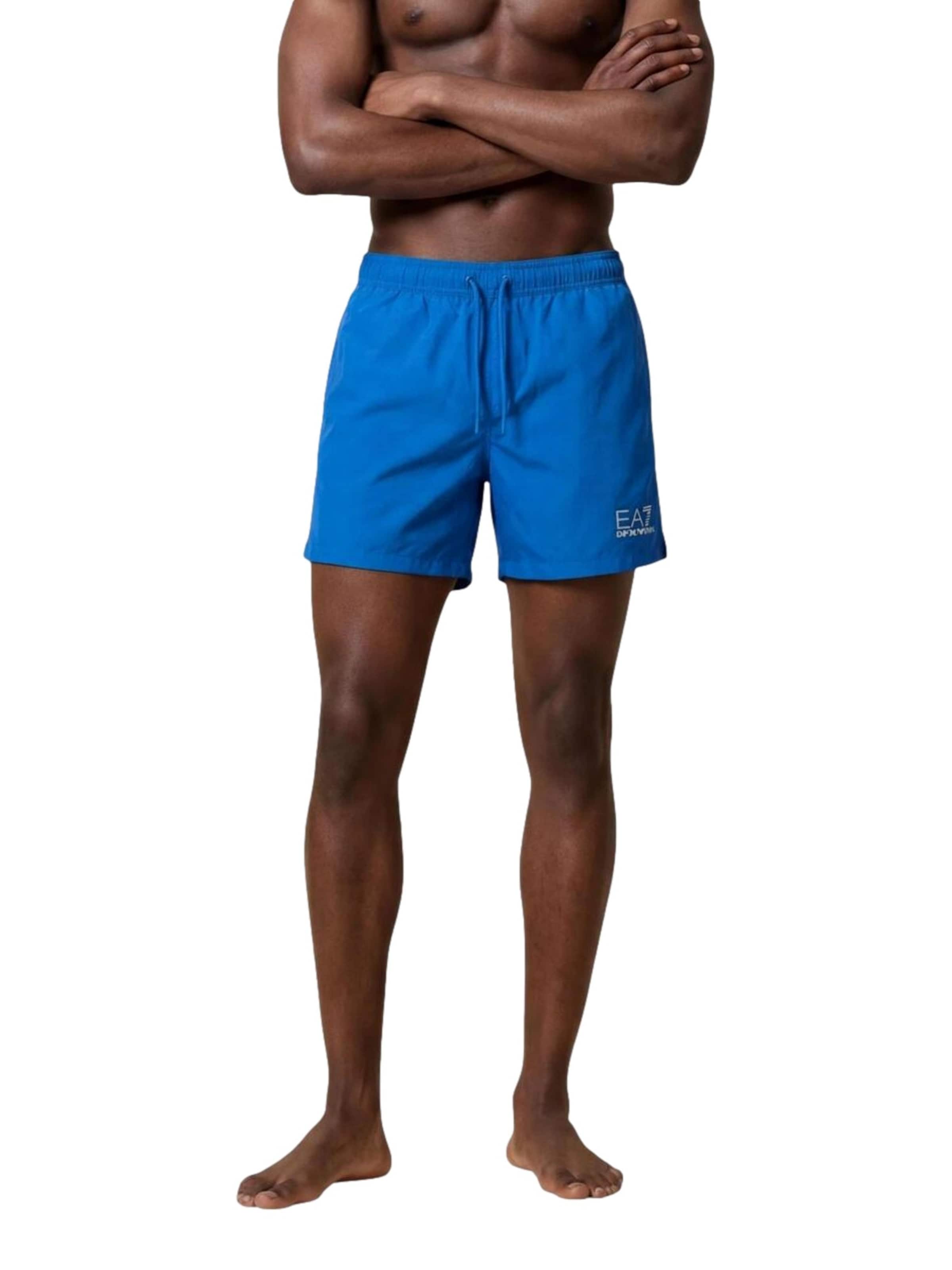 EA7 Emporio Armani Swimming shorts in Blue: front