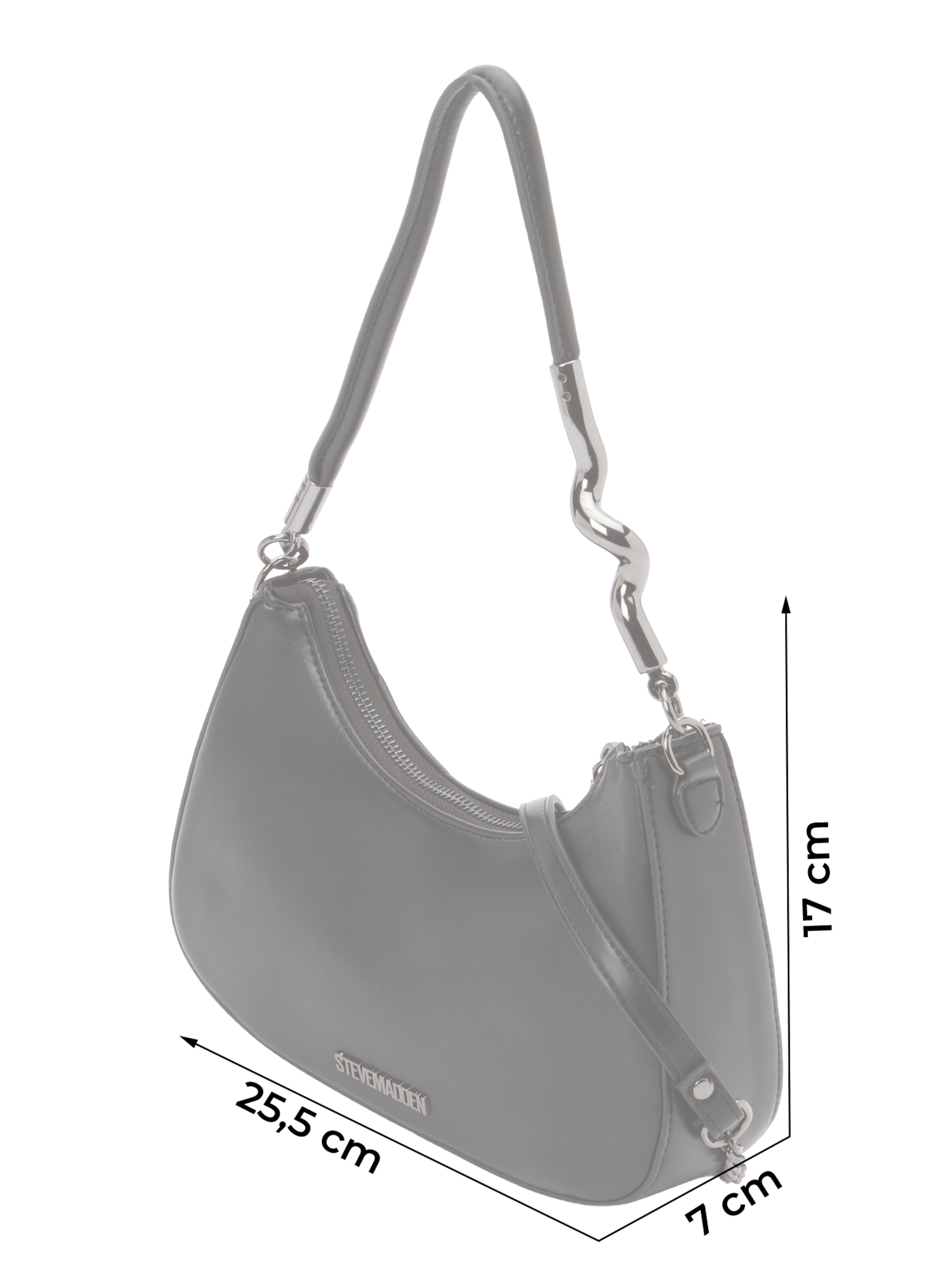 STEVE MADDEN Τσάντα ώμου 'Bazura' σε μαύρο