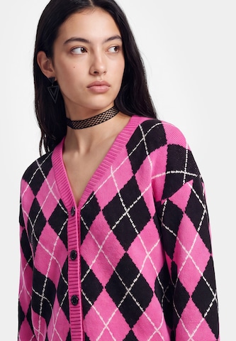 myMo ROCKS Knit Cardigan in Pink