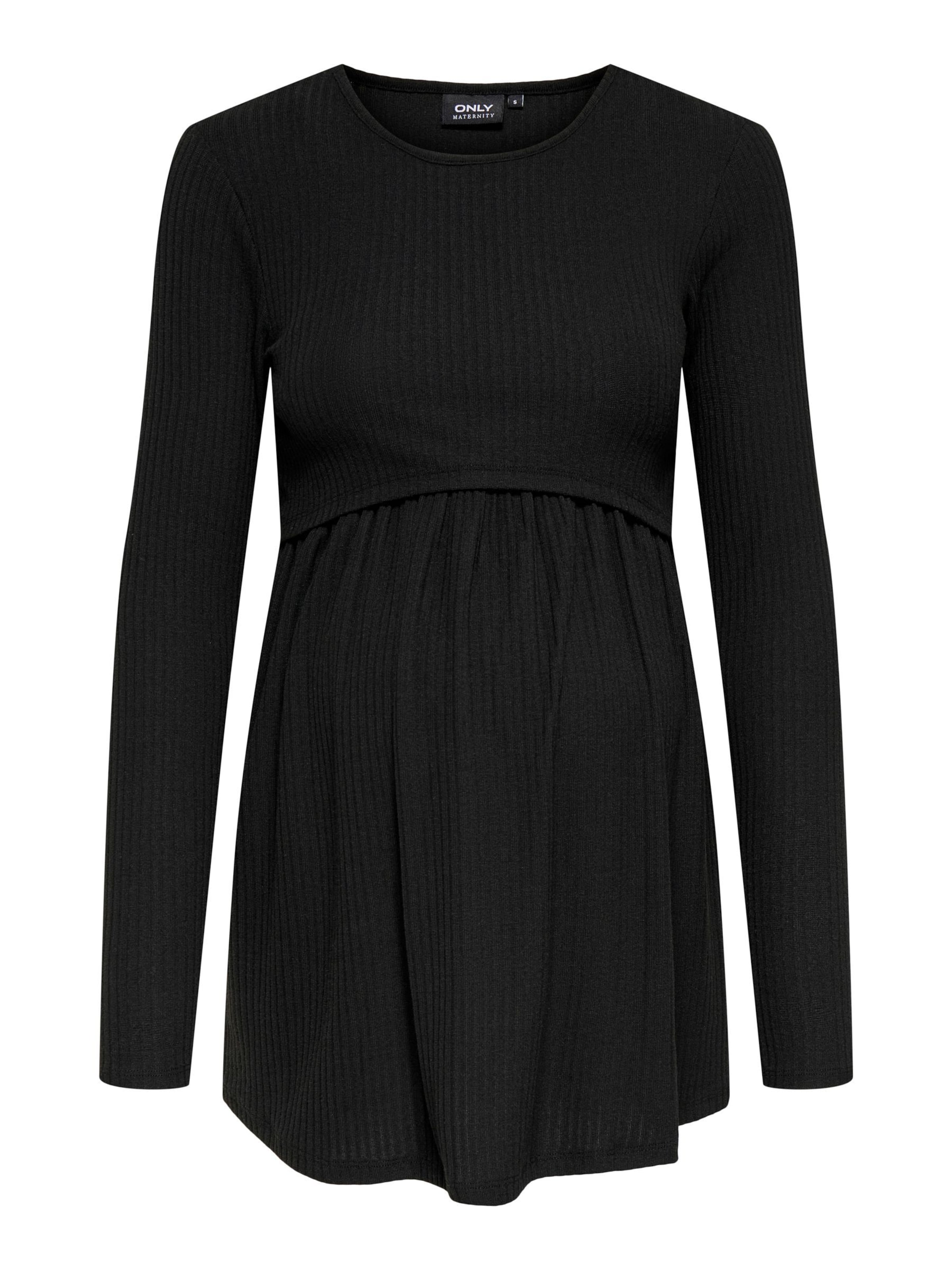 Only Maternity - Blusa 'OLMMALAYA' en negro: frente