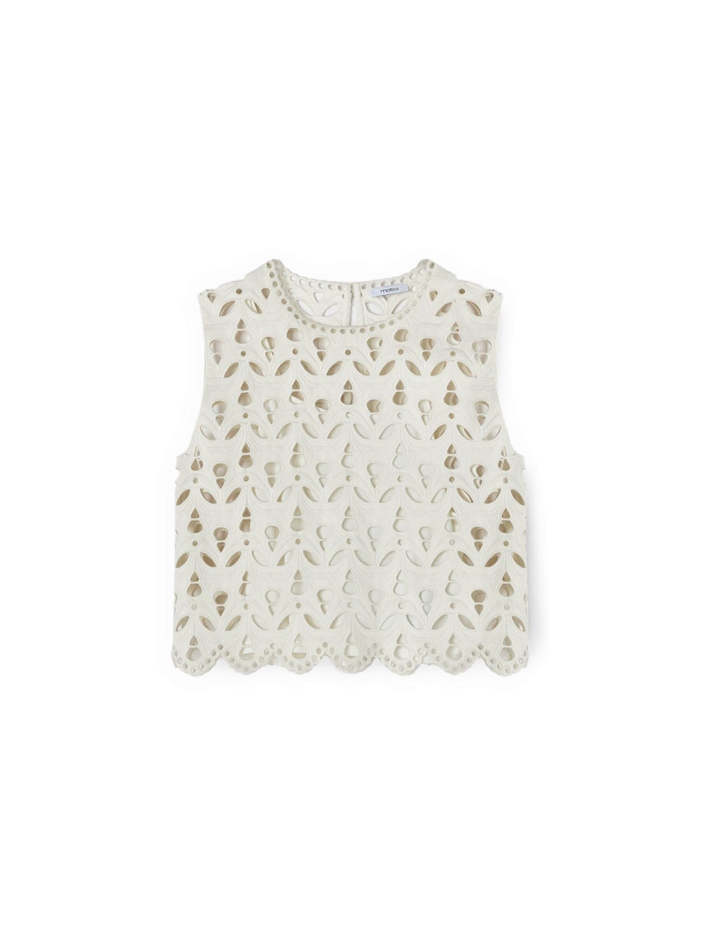 Haut MOTIVI en blanc : devant