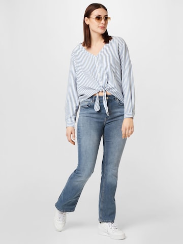 ABOUT YOU Curvy Blouse 'Lana' in Blauw