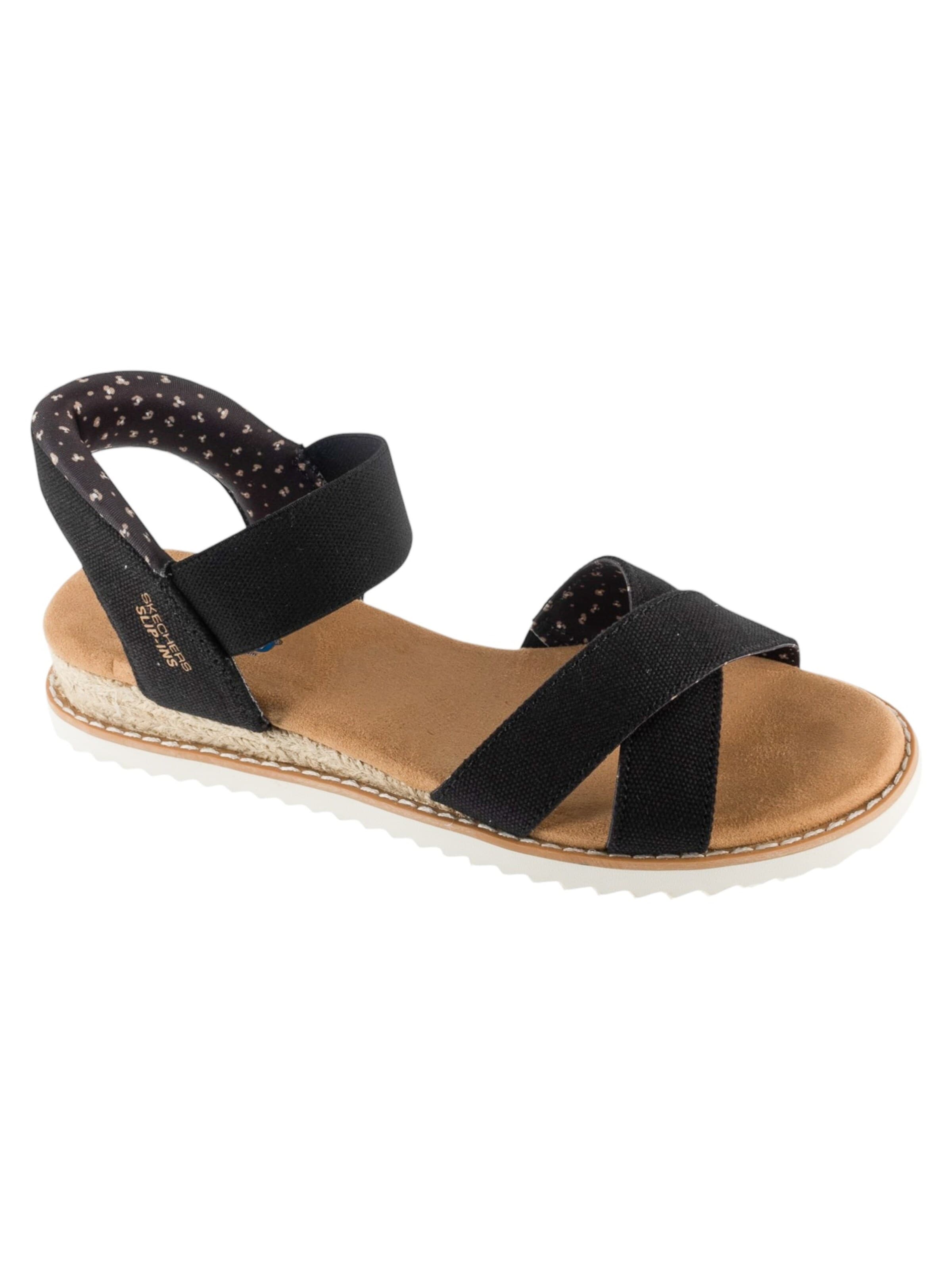 Sandales 'Skechers Desert Kiss' SKECHERS en noir : devant