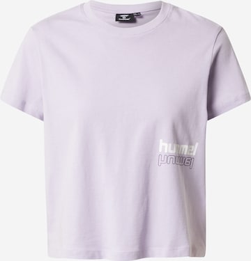 T-shirt fonctionnel Hummel en violet : devant