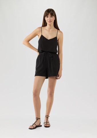 QS Loosefit Broek in Zwart