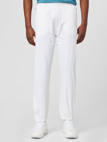 BIDI BADU Tapered Workout Pants in White: front